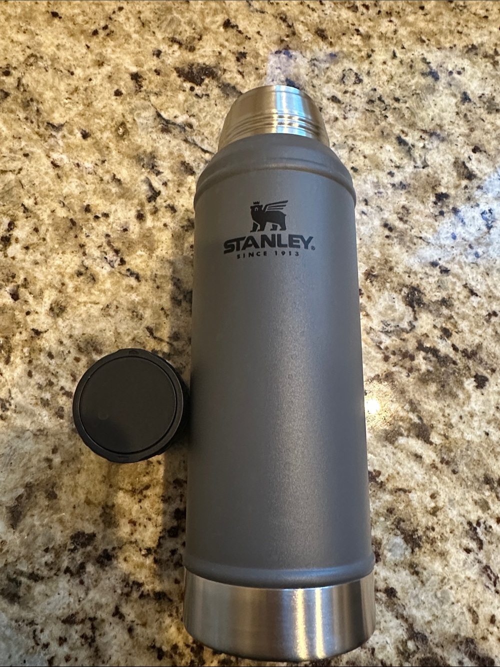 Stanley Matte Charcoal Vacuum Bottle - Gray